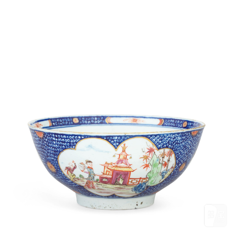 A important documentary Vauxhall bowl, dated 1757